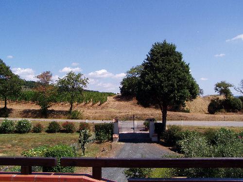 Vista del cancello dalla terrazza